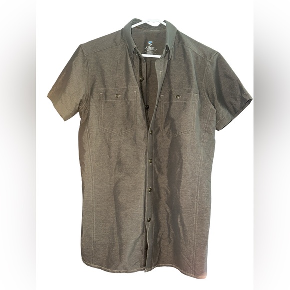 Kuhl Other - Kuhl Men’s Shirt L Born In The Mountains Short Sleeve Button-Up Checkered Size S